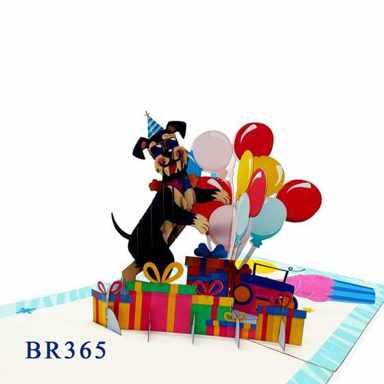 Happy Birthday Puppy Pop Up Card