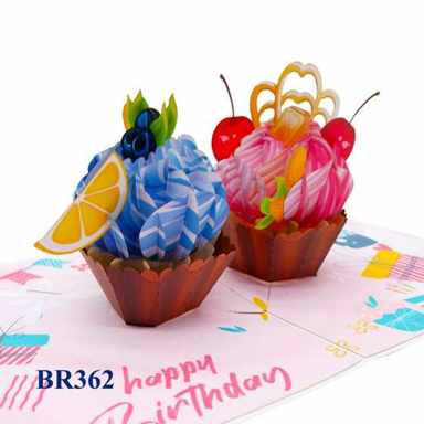 Birthday Cupcake Pop Up Card