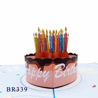 Birthday Candels Pop Up Card