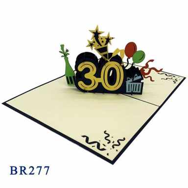 30th Birthday Pop Up Card