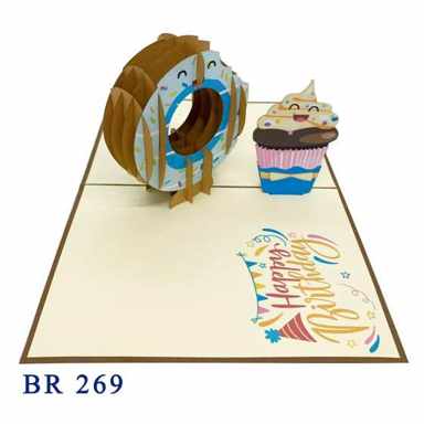 Birthday Donut Pop Up Card