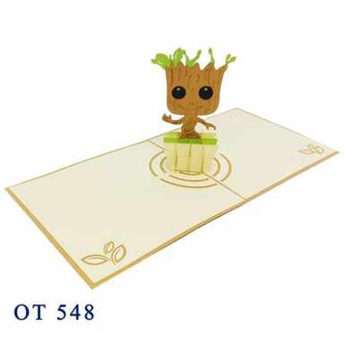 Baby Groot Pop Up Card