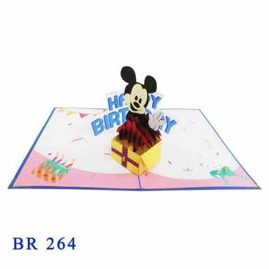 Happy Birthday Minnie Mouse Pop Up Card
