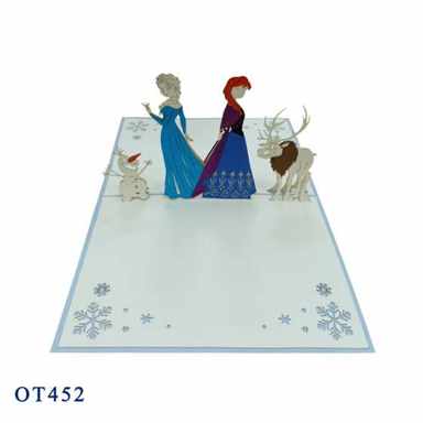 Elsa And Anna Pop Up Card