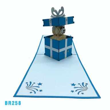 Birthday Bear Present Pop Up Card
