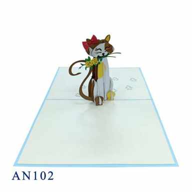 Cat Pop Up Card