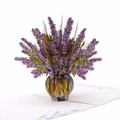 Lavender Bloom Pop-Up Card