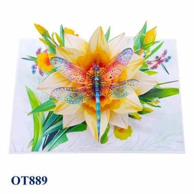 Yellow Daffodils Dragonfly — photo 1