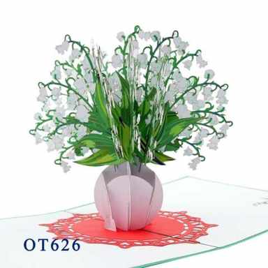 Lilies Of The Valley Pop Up Card