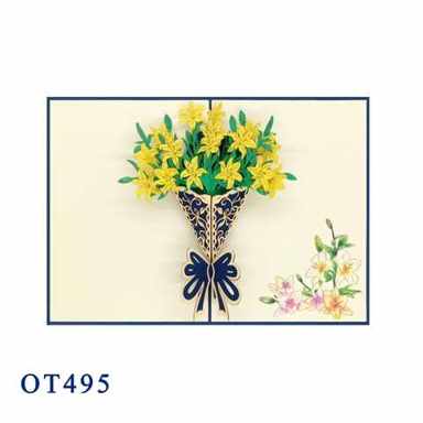 Lily Bouquet Pop Up Card