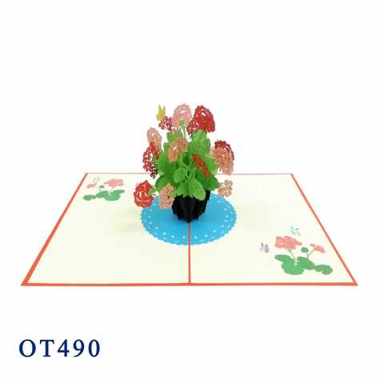 Flowers Basket Pop Up Card